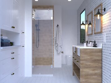 Online design Country/Cottage Bathroom by Mahfam Z. thumbnail