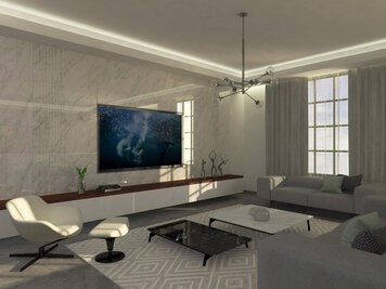 Online design Modern Living Room by Farah H. thumbnail