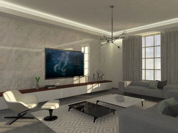 Online design Modern Living Room by Farah H. thumbnail