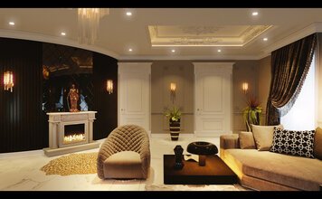 Online design Transitional Living Room by Yehia A. thumbnail