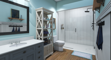 Online design Beach Bathroom by Gina A. thumbnail