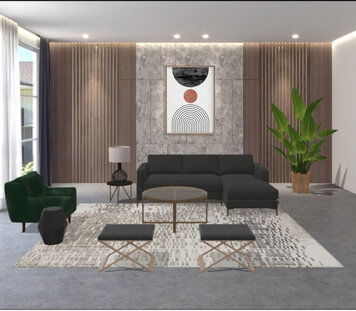 Online design Modern Living Room by Liz C. thumbnail