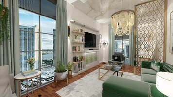 Online design Modern Living Room by Chante F. thumbnail