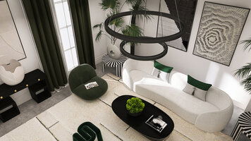 Online design Contemporary Living Room by Erika F. thumbnail
