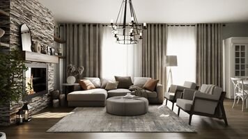 Online design Transitional Living Room by Mohraeel T. thumbnail