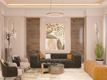 Online design Glamorous Living Room by Esraa O. thumbnail
