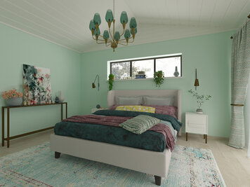 Online design Modern Bedroom by Kira L. thumbnail