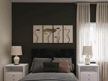 Online design Transitional Bedroom by Nishtha S. thumbnail