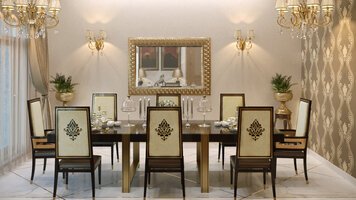 Online design Traditional Dining Room by Rehan A. thumbnail