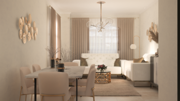 Online design Contemporary Combined Living/Dining by Ola H. thumbnail