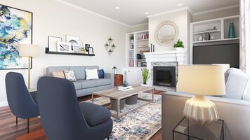 Online design Transitional Living Room by Christine M. thumbnail