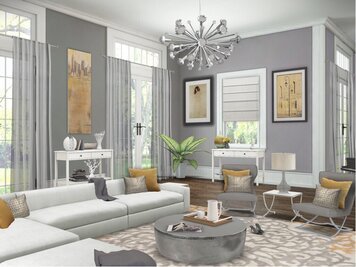 Online design Glamorous Living Room by Susan V. thumbnail