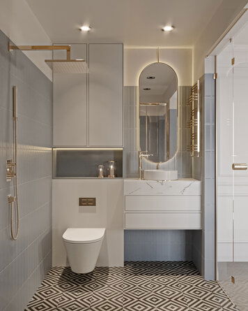 Online design Modern Bathroom by Fereshteh H. thumbnail