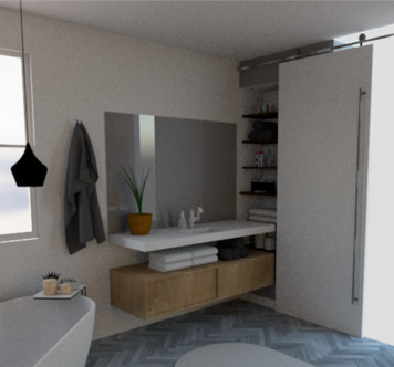 Online design Contemporary Bathroom by Debbie O. thumbnail