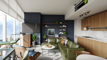 Online design Contemporary Combined Living/Dining by Selma A. thumbnail