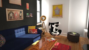 Online design Eclectic Living Room by Anna T thumbnail