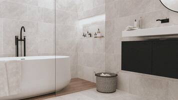 Online design Modern Bathroom by Adriana G. thumbnail