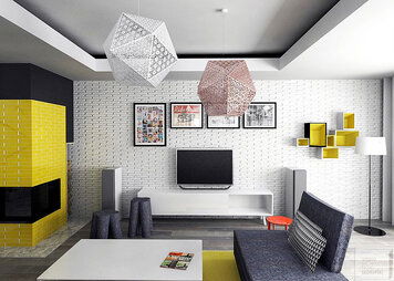 Online design Contemporary Living Room by Alicja S. thumbnail
