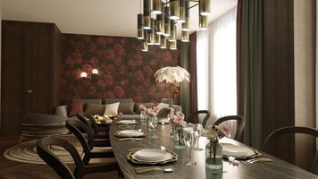 Online design Contemporary Combined Living/Dining by Irena P. thumbnail