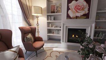 Online design Glamorous Living Room by Lizzy M. thumbnail
