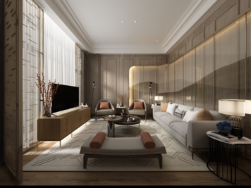 Online design Modern Living Room by Atif N. thumbnail