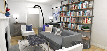 Online design Contemporary Living Room by Laura A. thumbnail
