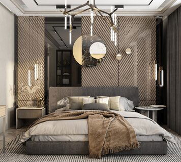 Online design Modern Bedroom by Zahra M. thumbnail
