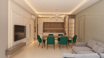 Online design Contemporary Combined Living/Dining by Monika K. thumbnail