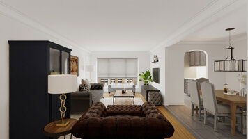 Online design Contemporary Combined Living/Dining by Farzaneh K. thumbnail