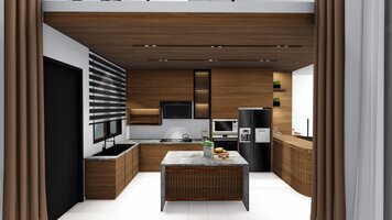 Online design Transitional Kitchen by Fatehah N. thumbnail