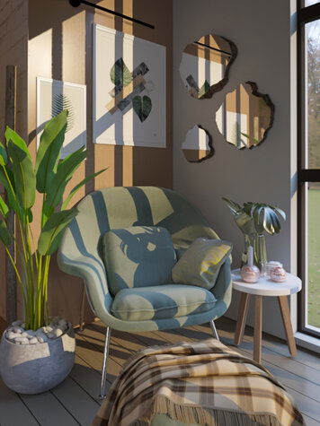 Online design Transitional Living Room by Nada M. thumbnail