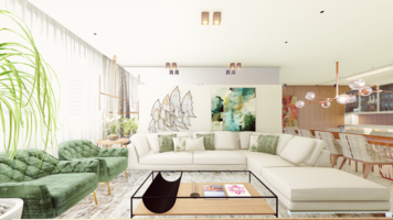 Online design Contemporary Living Room by Priscila B. thumbnail