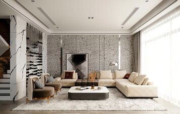 Online design Modern Living Room by Mena H. thumbnail