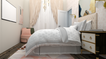 Online design Glamorous Bedroom by Samantha W. thumbnail
