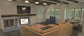 Online design Transitional Combined Living/Dining by Shanthi O. thumbnail
