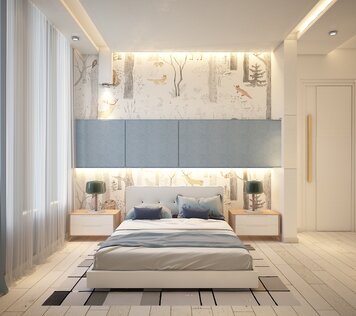 Online design Modern Bedroom by Amani Q. thumbnail