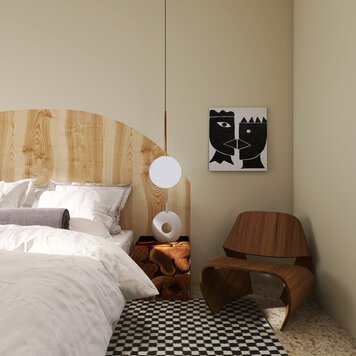Online design Modern Bedroom by Elian M. thumbnail
