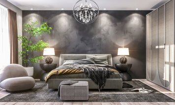 Online design Modern Bedroom by Raneem K. thumbnail