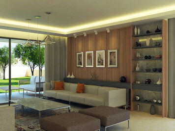 Online design Modern Living Room by Farah H. thumbnail
