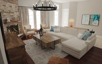 Online design Transitional Living Room by Amisha D. thumbnail