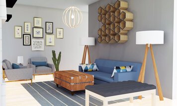 Online design Eclectic Living Room by Jamie S. thumbnail