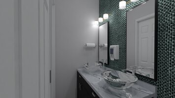 Online design Modern Bathroom by Chante F. thumbnail
