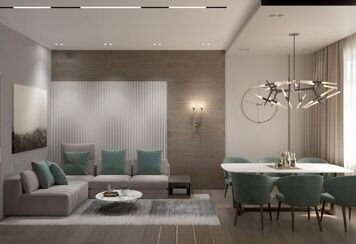 Online design Modern Combined Living/Dining by Saida G. thumbnail