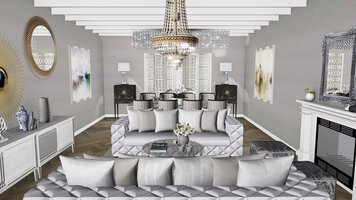 Online design Glamorous Living Room by Ilaria C. thumbnail