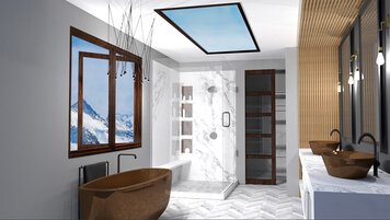 Online design Modern Bathroom by Melissa G. thumbnail