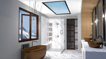 Online design Modern Bathroom by Melissa G. thumbnail