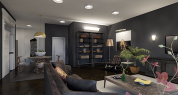 Online design Glamorous Combined Living/Dining by Mary B. thumbnail
