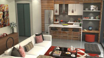 Online design Modern Kitchen by Krystyna A. thumbnail