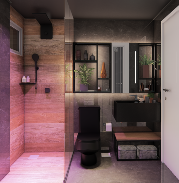 Online design Contemporary Bathroom by Priscila B. thumbnail
