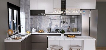 Online design Modern Kitchen by Hajara M. thumbnail